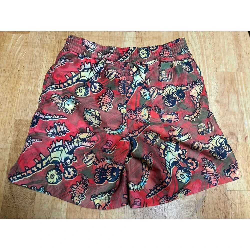 Disney Cars on the Road Boys 7/8 Lined UPF 50+ Swim Swimming Trunks EUC